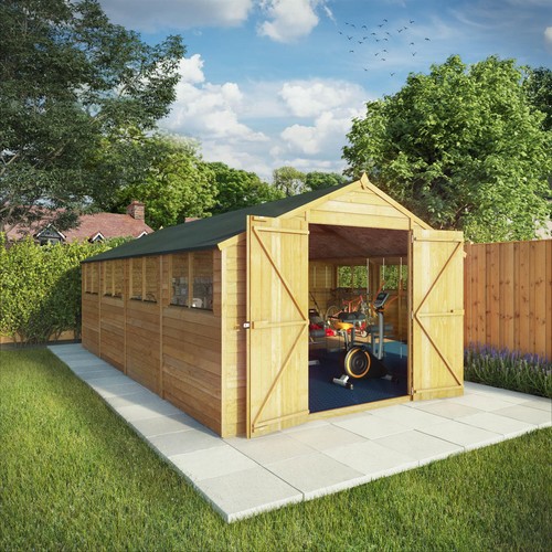 20x10 wooden garden shed - wooden,