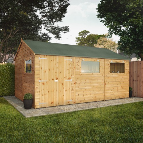 15x10 wooden garden shed - 15x10,