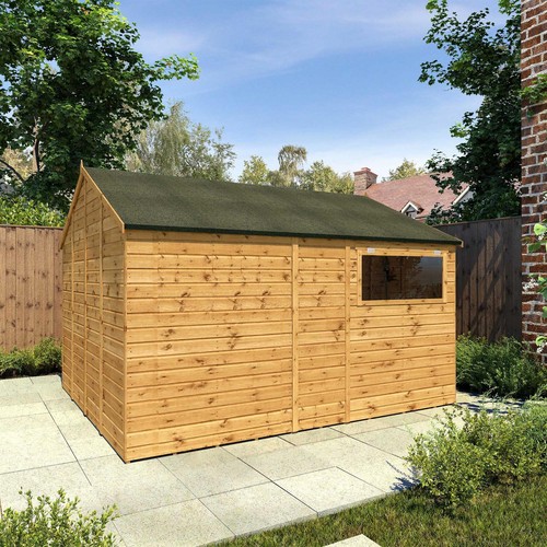 12x10 wooden garden shed - wooden,