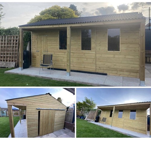 12ft x24ft heavy - duty, wooden