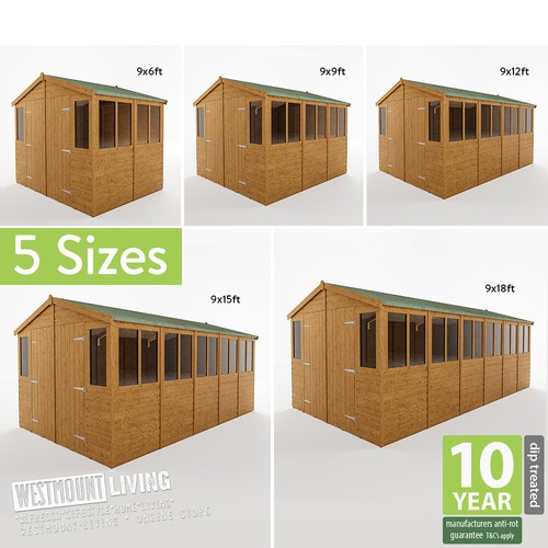 New wooden dip treated - new,