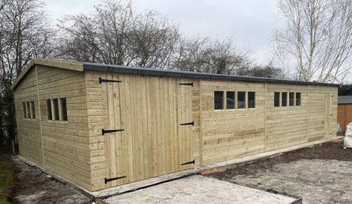 40x20 22mm timber garage - 40x20,