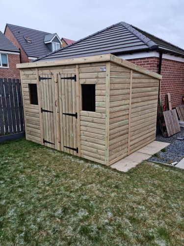 10x8 pent garden - 10x8, shed