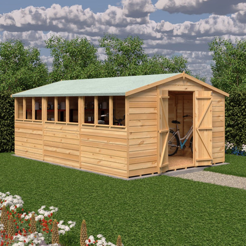15x10 wooden garden shed apex - 15x10,