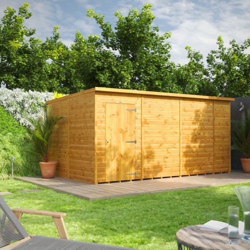 Shed power pent - power, garden