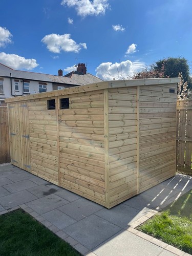 14x8 heavy duty pent garden - 14x8,