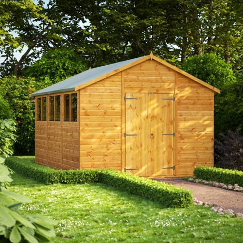 12x10 wooden apex - wooden, shed