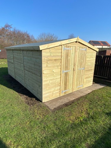 16x10 apex garden shed - 16x10,