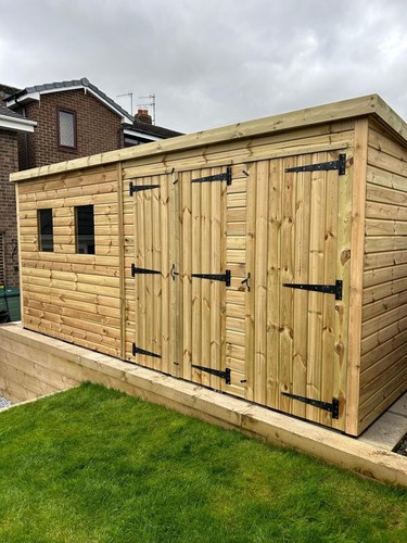 16x10 pent garden - 16x10, shed
