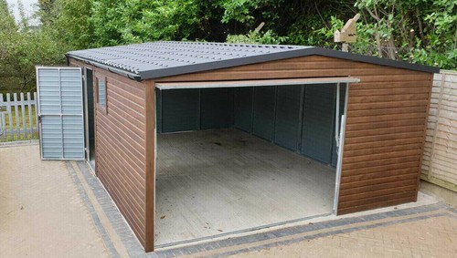 Metal garage 15x20ft workshop - garage,