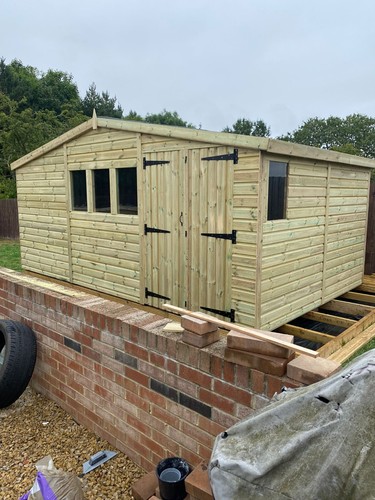 16x10 wooden garden workshop - 16x10,