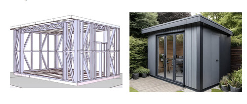Garden building metal - garden,