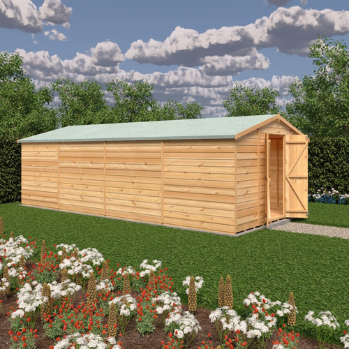 20x10 wooden shed double - shed, door