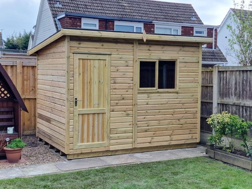Shed pent workshop - workshop, heavy