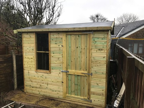 Apex garden shed - shed, security