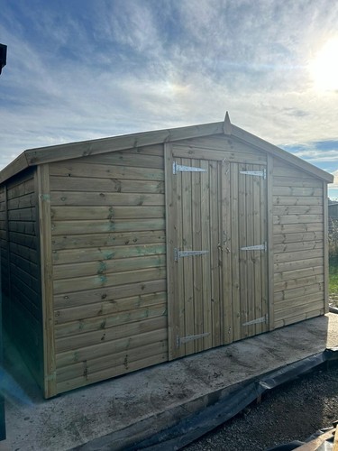 12x8 apex garden shed workshop - 12x8,
