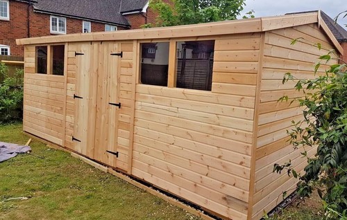 Wooden garden shed shiplap g - garden,