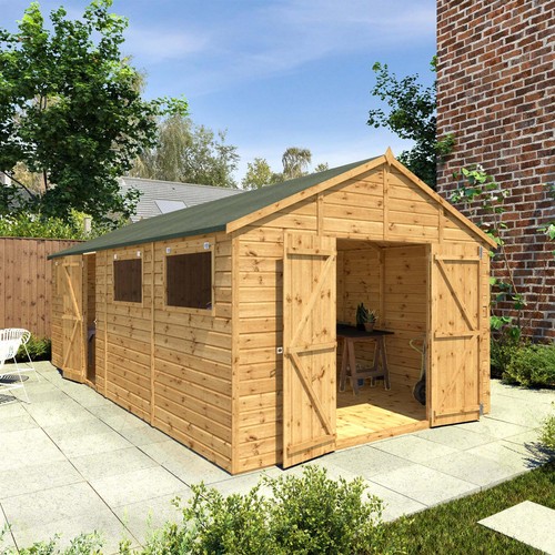 20x10 wooden garden shed - 20x10,